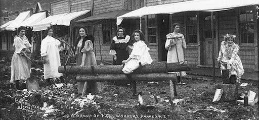 Women working in Dawson, the Yukon, 1890