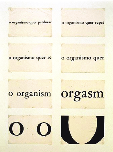 “Organismo”, de Décio Pignatari, 1966.