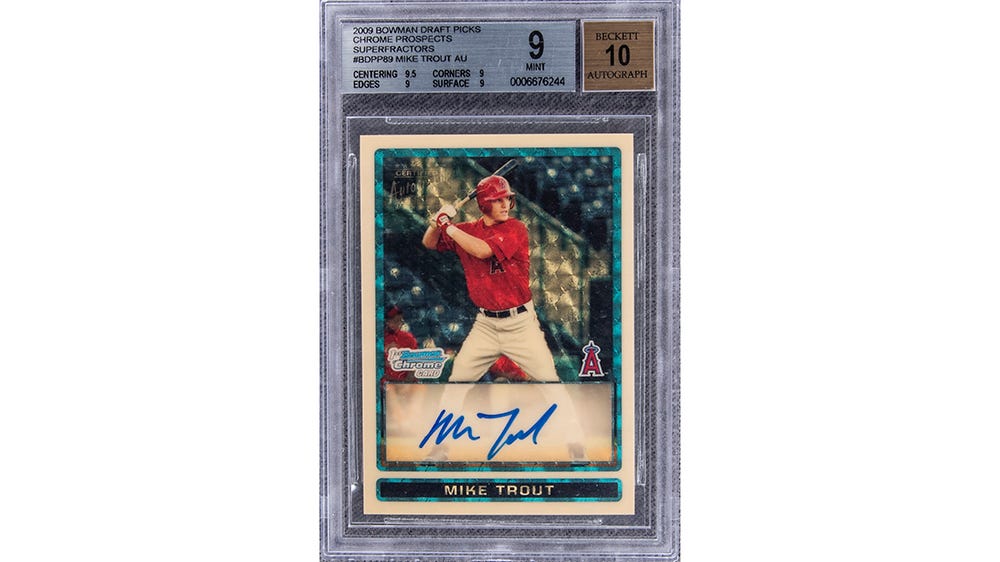 Mike Trout's $3.9M Rookie Card Becomes the Most Expensive of All Time –  Robb Report