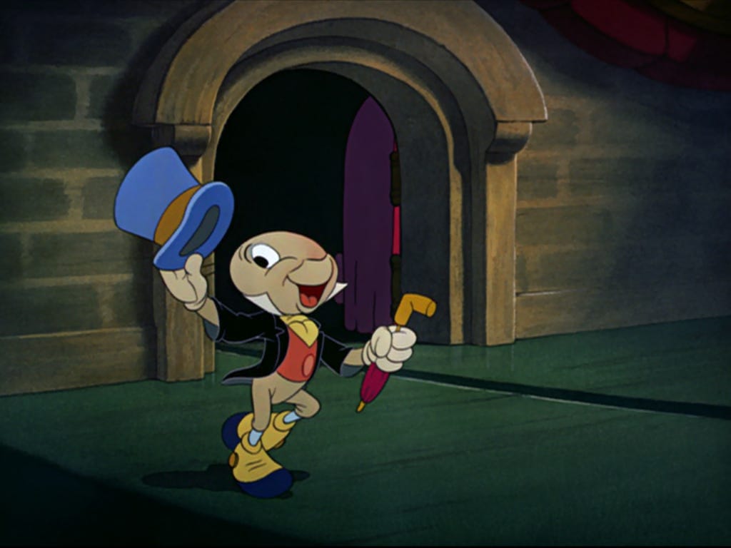 Image result for jiminy cricket pinocchio