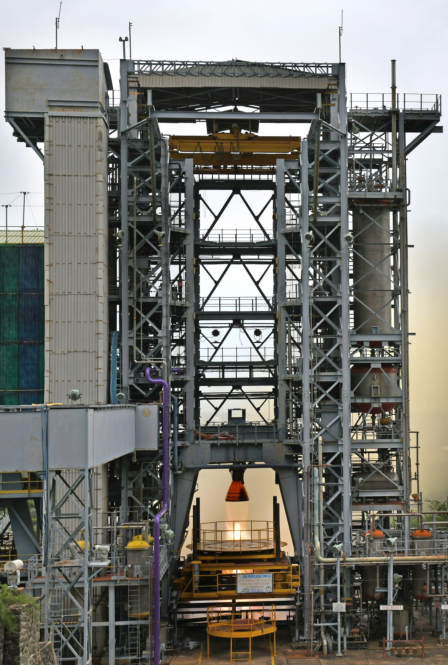 Vikas Engine test (HS-02) at  ISRO Propulsion Complex (IPRC), Mahendragiri in Tamil Nadu  