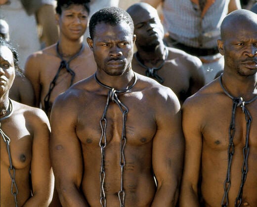 Djimon Hounsou Characters Cinque Film Amistad (USA 1997) Titel Auch Amistad  Das Sklavenschiff Dire