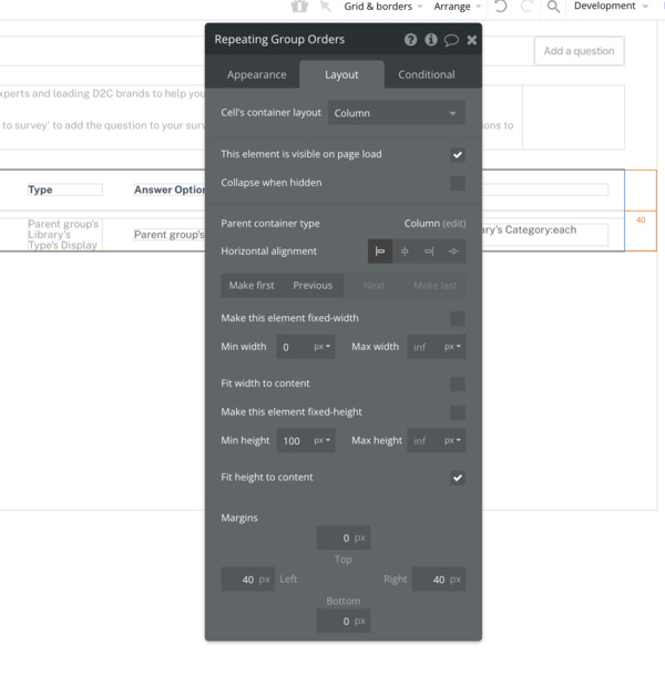 Add a group elemenet inside your repeating group