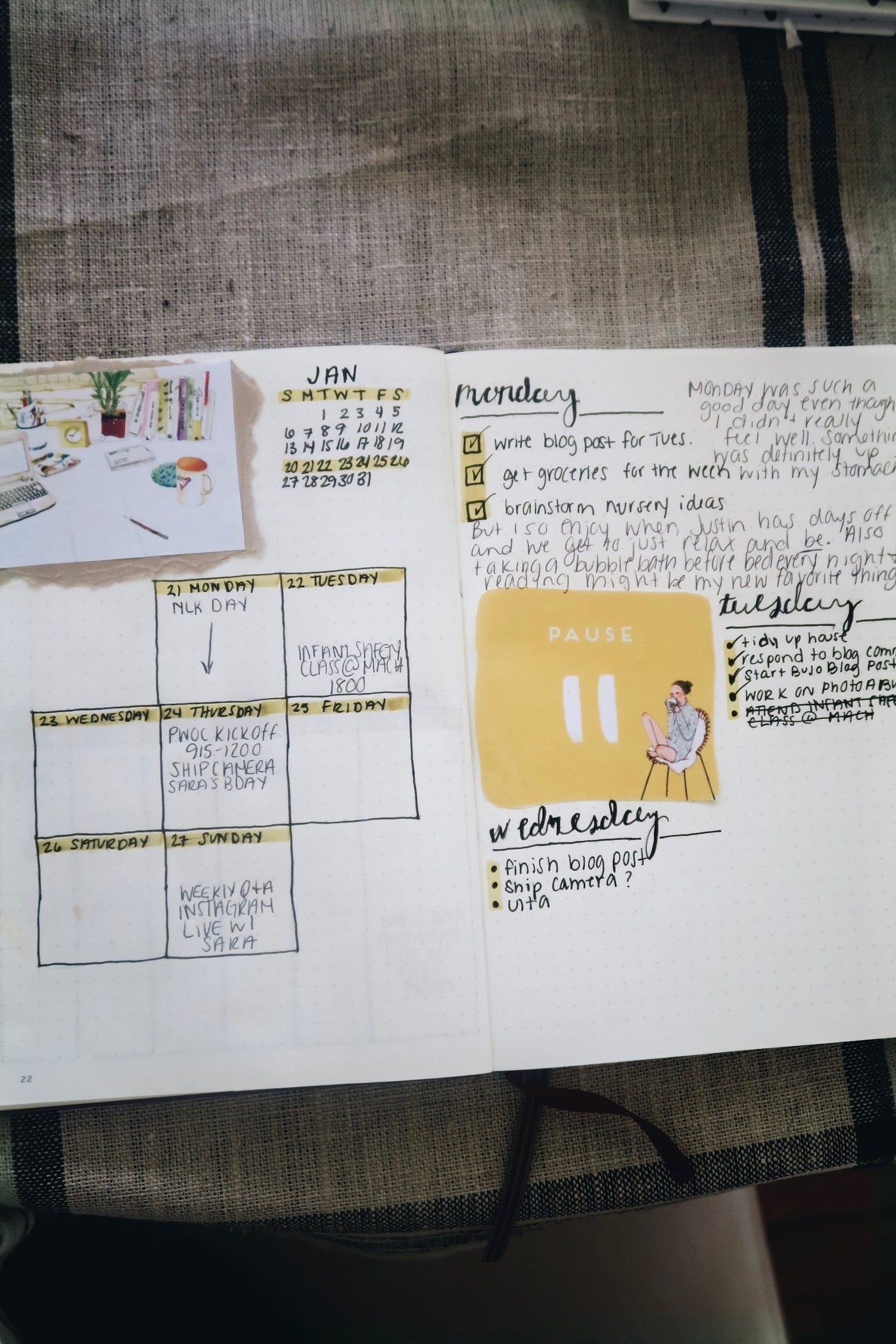 2019 Bullet Journal Setup | Weekly Layout