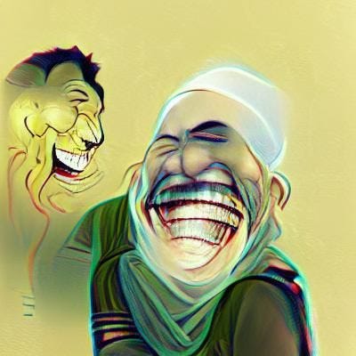 The ability to laugh at weakness