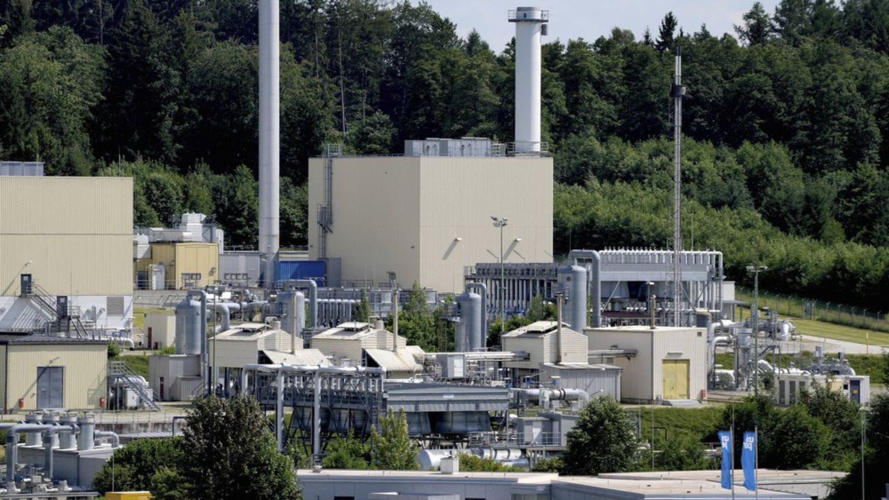 Le site de stockage de gaz d'Uniper à Bierwang dans le sud de la Bavière est parmi les huit que compte l'énergéticien en Allemagne.