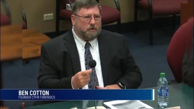 Arizona Forensic Audit Hearing Testimony: Ben Cotton ...