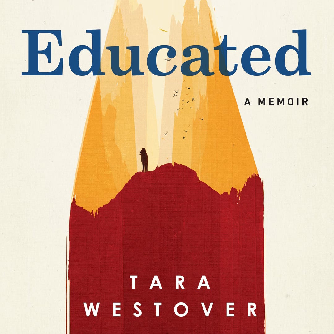 book cover of a memoir titled Educated