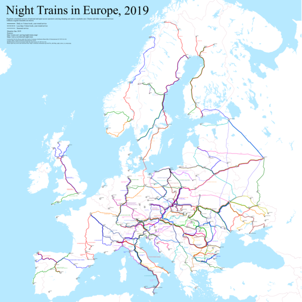 Night train in Europe, 2019 (click for larger image.