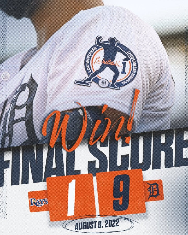 Tigers home win graphic