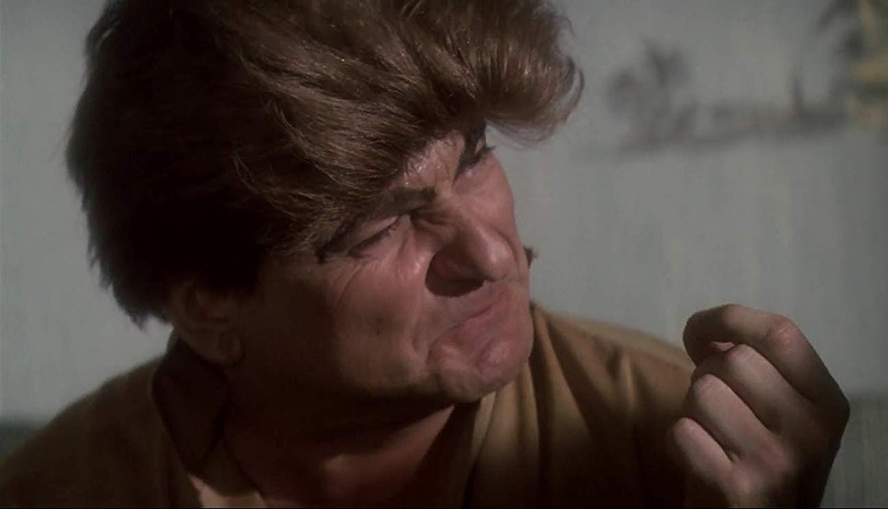 This image shows David W. Ferrie (played by Joe Pesci) gesturing in anger during Oliver Stone's 1991 film JFK. This image shows David W. Ferrie (played by Joe Pesci) gesturing in anger during Oliver Stone's 1991 film JFK.