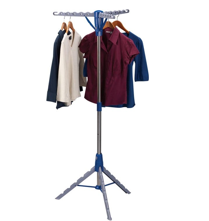 Upright clothes rack
