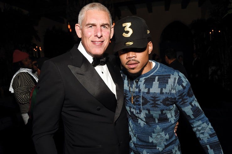 Lyor cohen and chance the rapper grammys bb12 2017 a billboard 1548