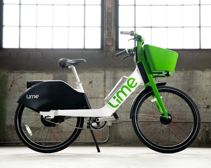 Lime&#39;s latest e-bike, the Gen4.