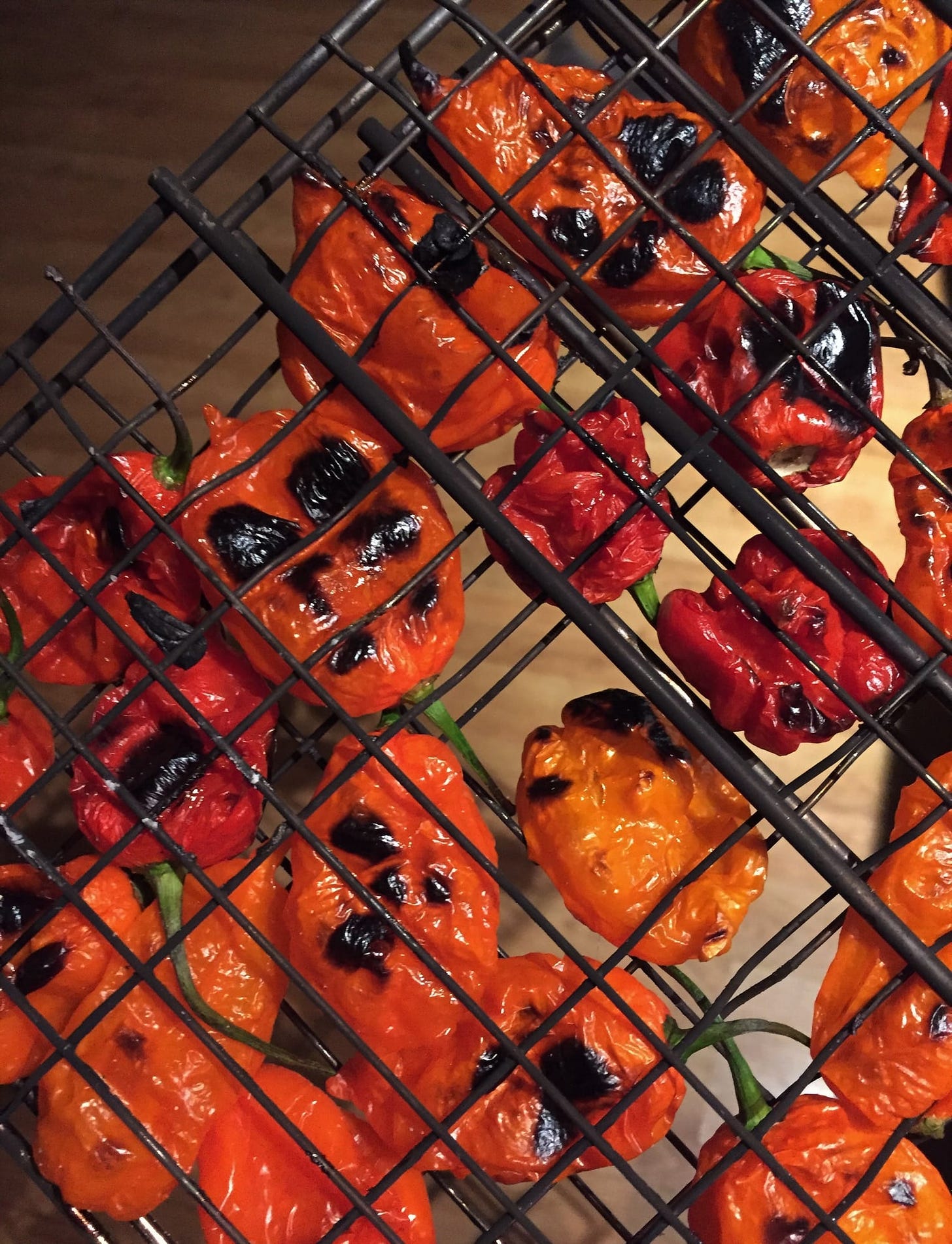 fire roasted peppers (ready for adding to the sauce)
