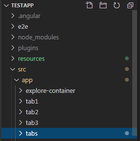 Ionic: theme tabs file structure