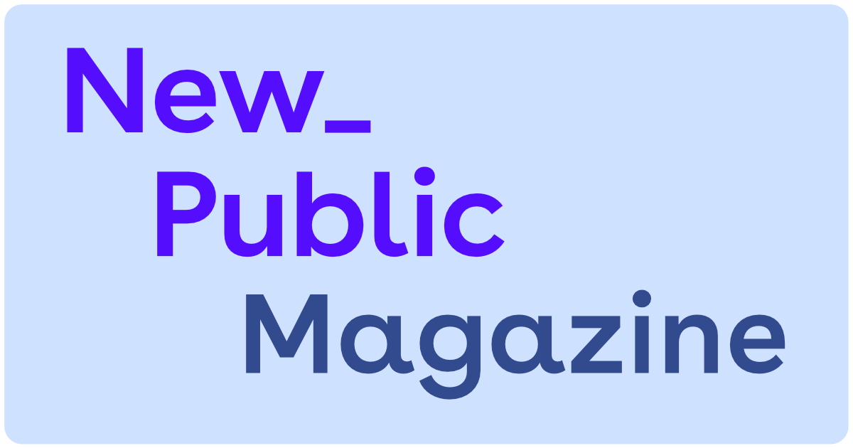 Logo that says: New_ Public Magazine