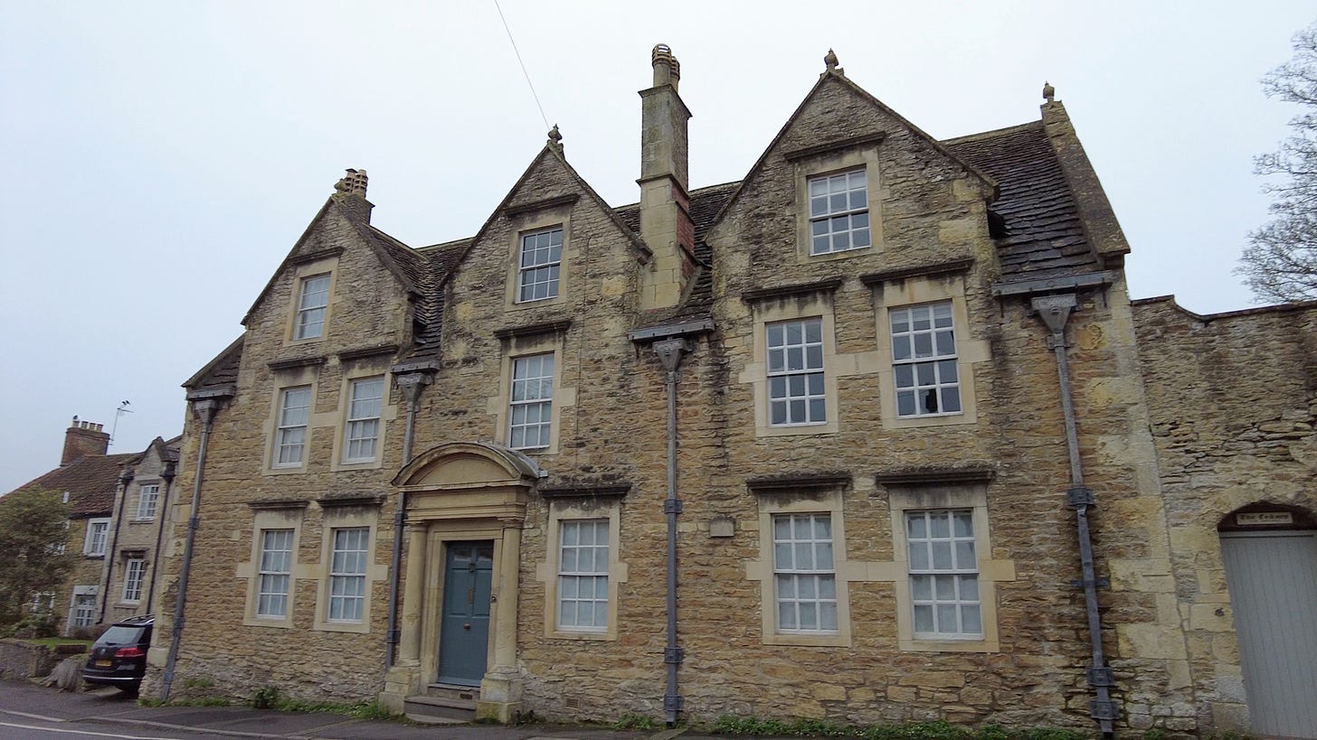 The Wool Merchants House, Bath Road, Beckington. A fine example of a wealthy industrialists home and now it is a holiday let.