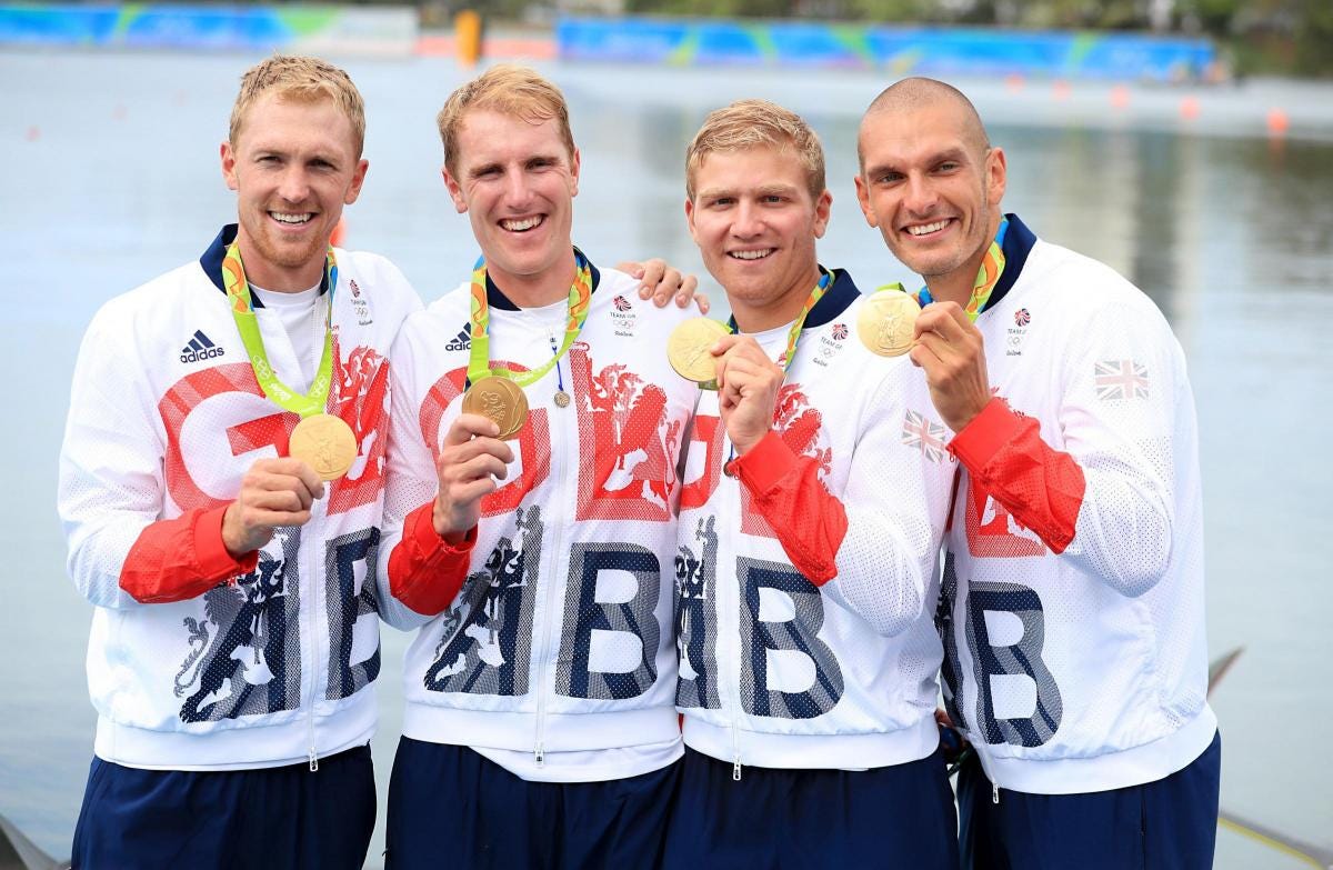 OLYMPICS: Constantine Louloudis and Alex Gregory win gold in men's four |  Oxford Mail