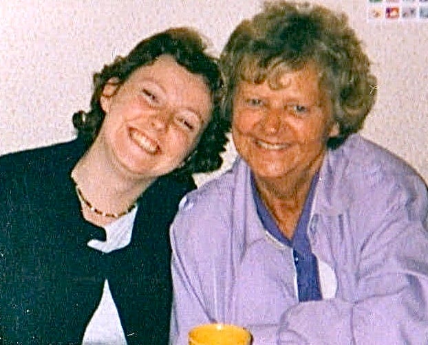 Keris and her mum smiling at the camera