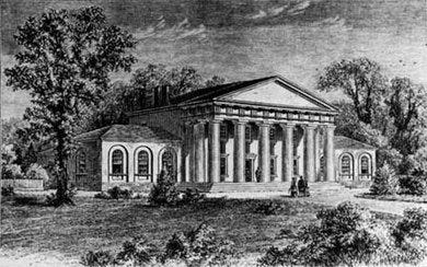 Old drawing of the Arlington House.