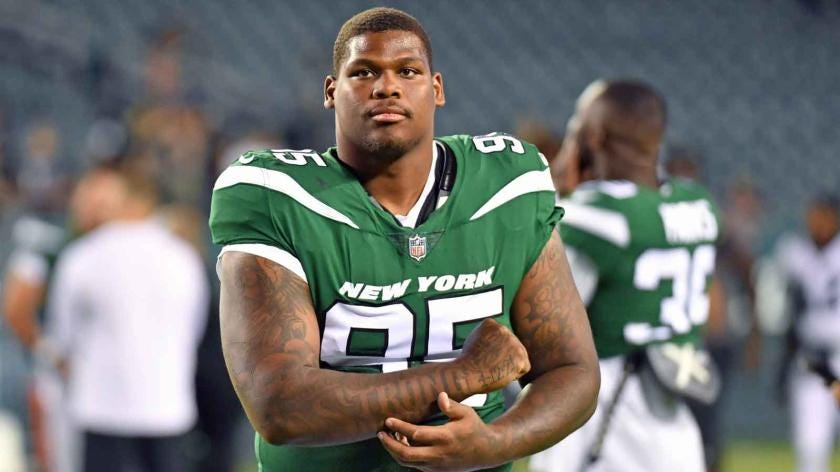 Quinnen Williams, Jets assistant coach nearly come to blows on sideline -  NBC Sports Boston