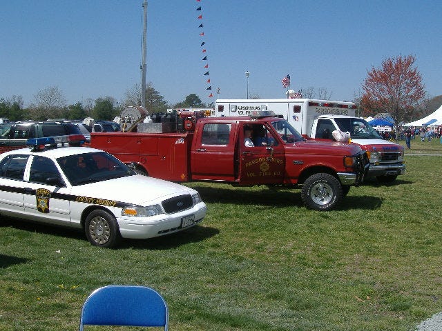 Area first responders were at the ready, just in case. But no major incidents required attention.