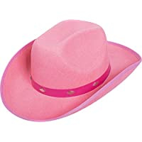 Kangaroo Pink Studded Felt Cowboy Hat, Pink Cowgirl Hat