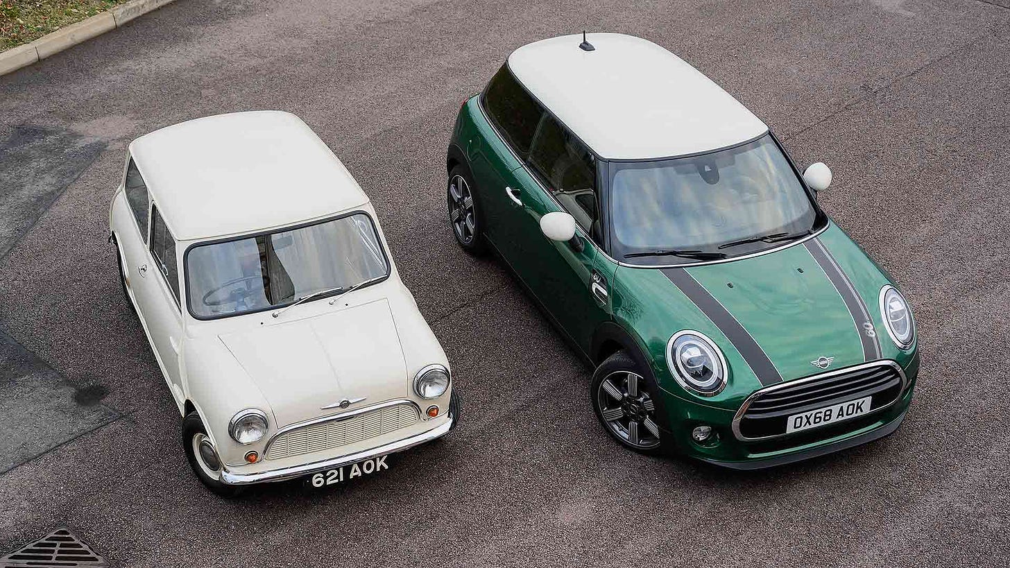 Mini: then and now