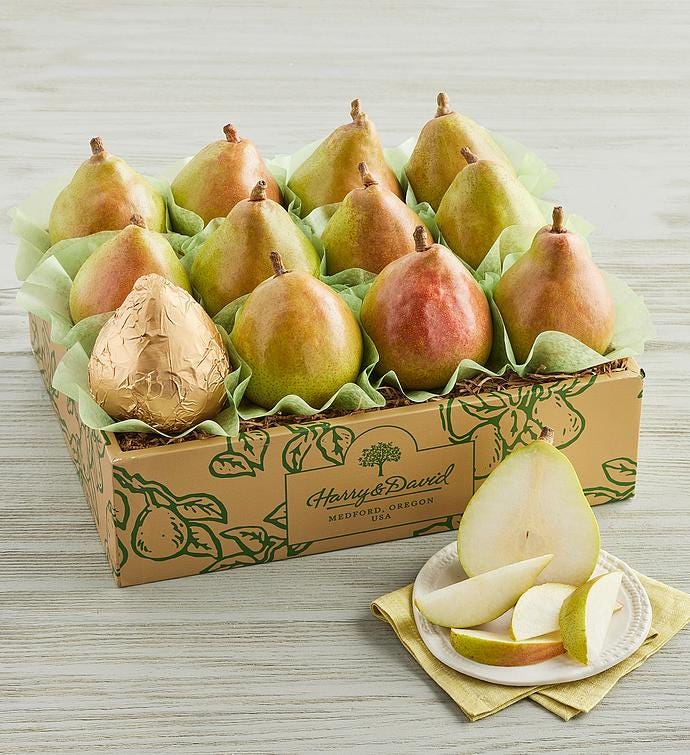 A box of Harry & David The Favorite® Royal Riviera® Pears