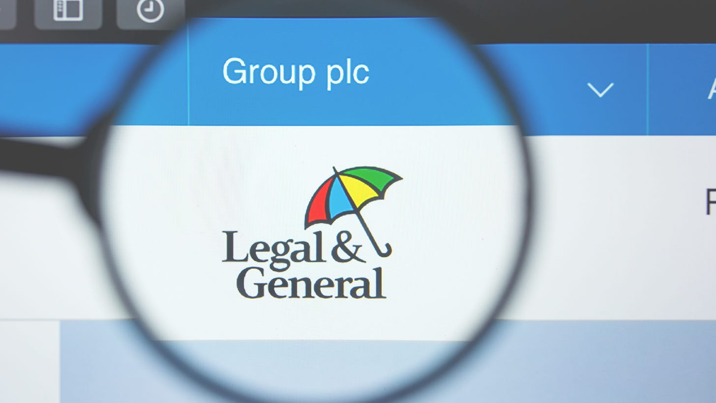 Legal&General logo through magnifying glass