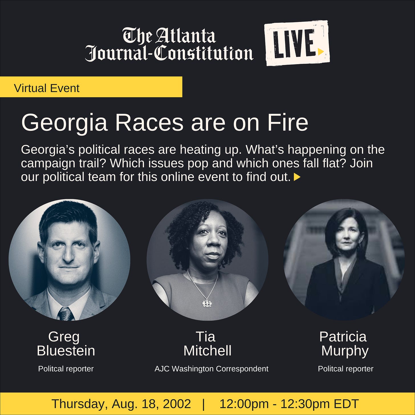 Three Swing State reporters host an online event about Georgia political races