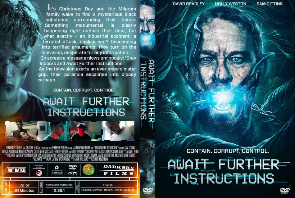 Await Further Instructions (2018) R1 Custom DVD Cover - DVDcover.Com