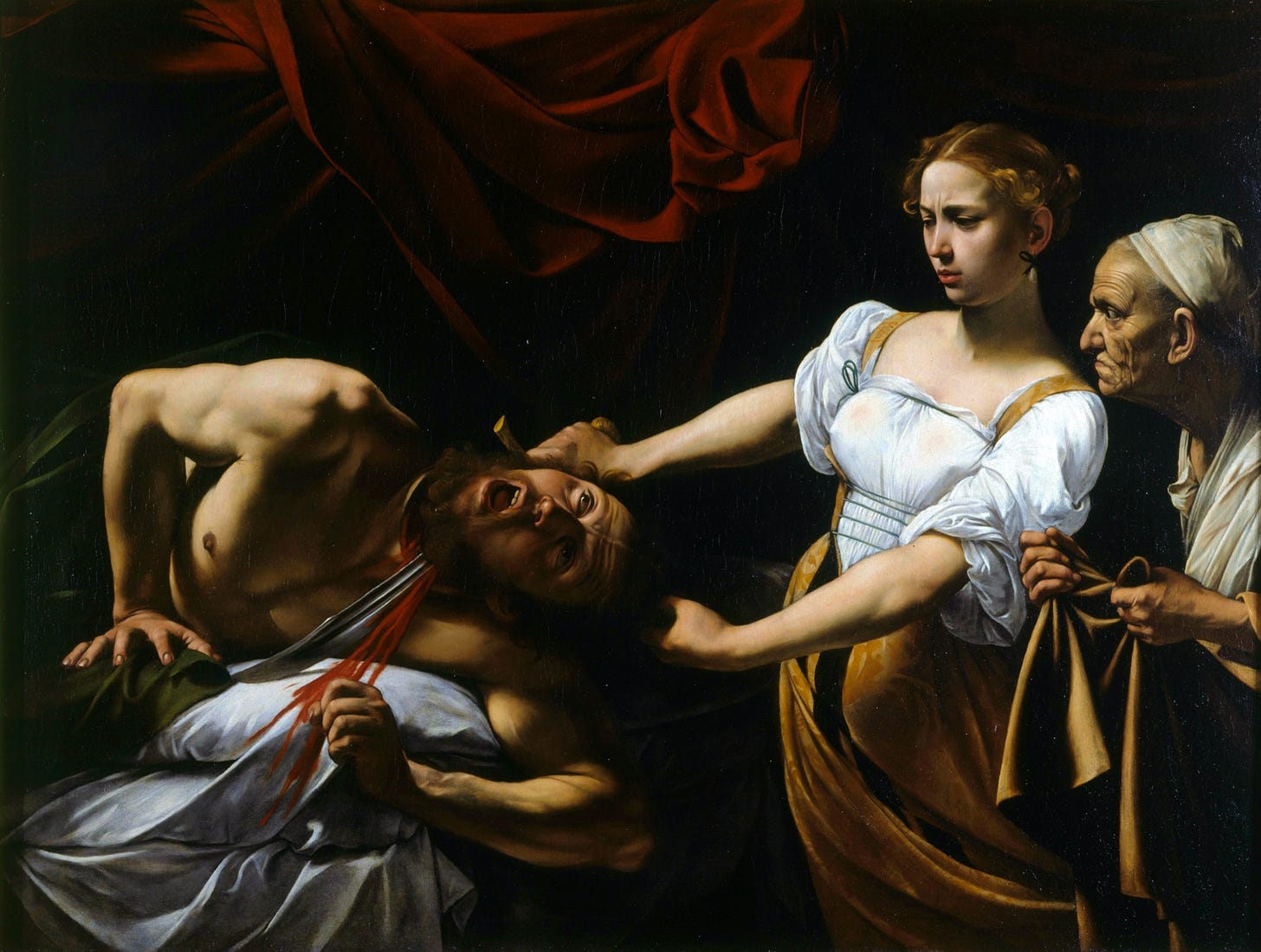 Judith beheading Holofernes (1599) by Caravaggio