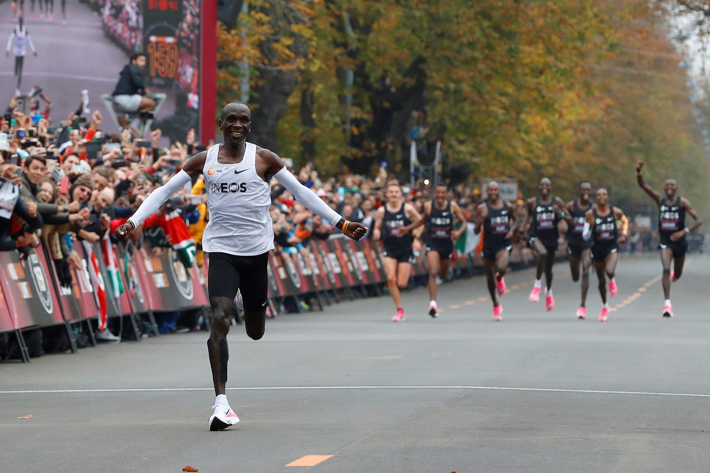 Eliud Kipchoge Breaks Two-Hour Marathon Barrier - The New York Times