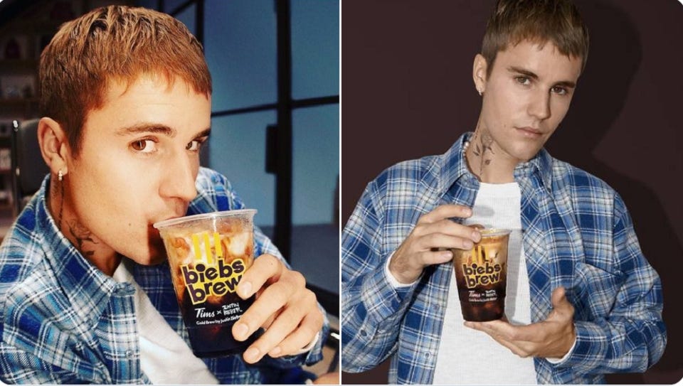 Tim Hortons to offer Justin Bieber French Vanilla cold brew across US,  Canada on June 6 - EconoTimes