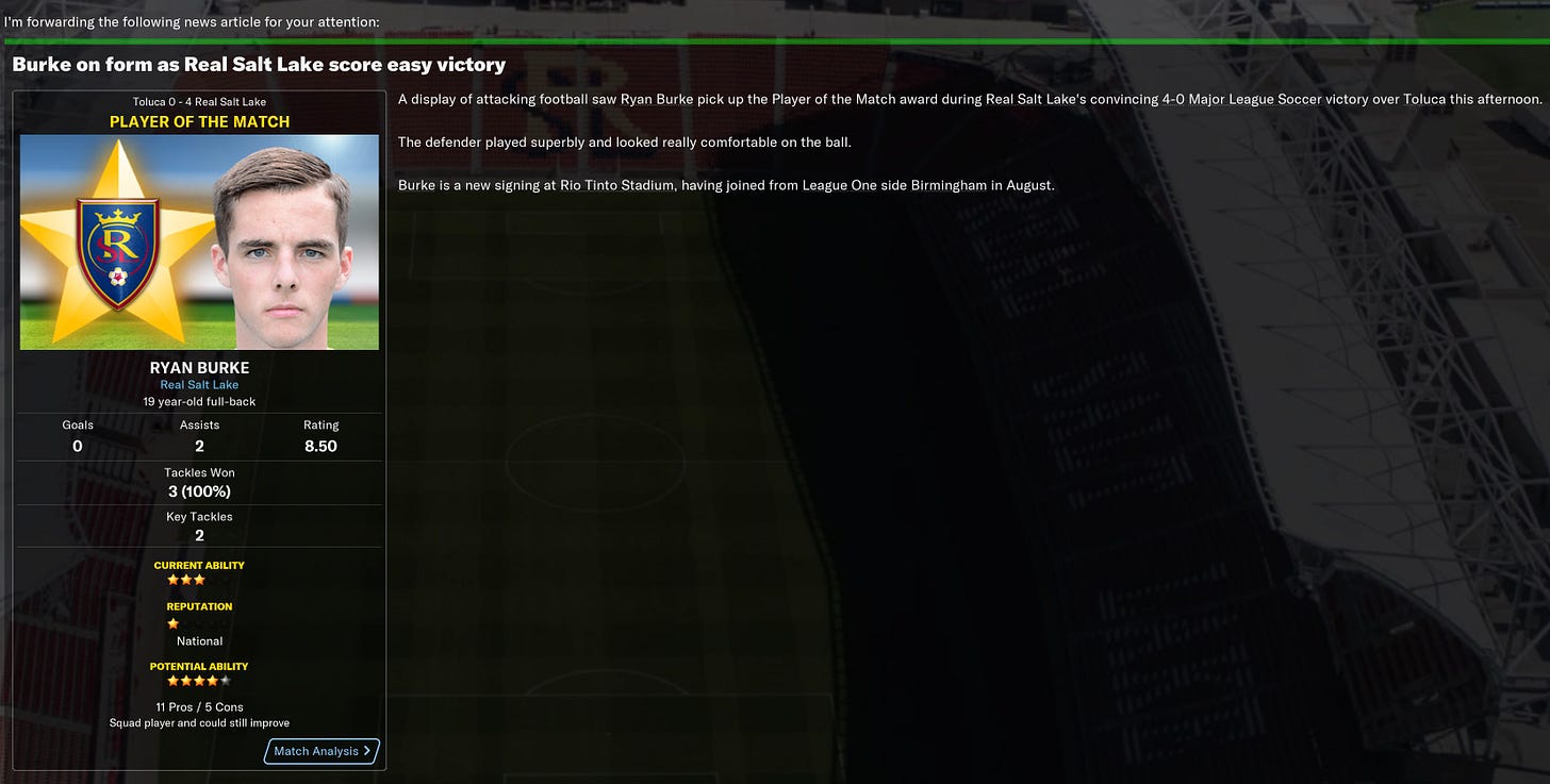 Football Manager 2021 Burke