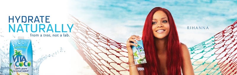 Rihanna Launched &quot;Vita Coco&quot; Coconut Water Ads [Photo] - Urban Islandz
