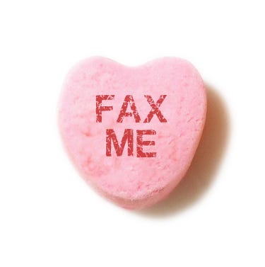 Image result for conversation hearts fax me