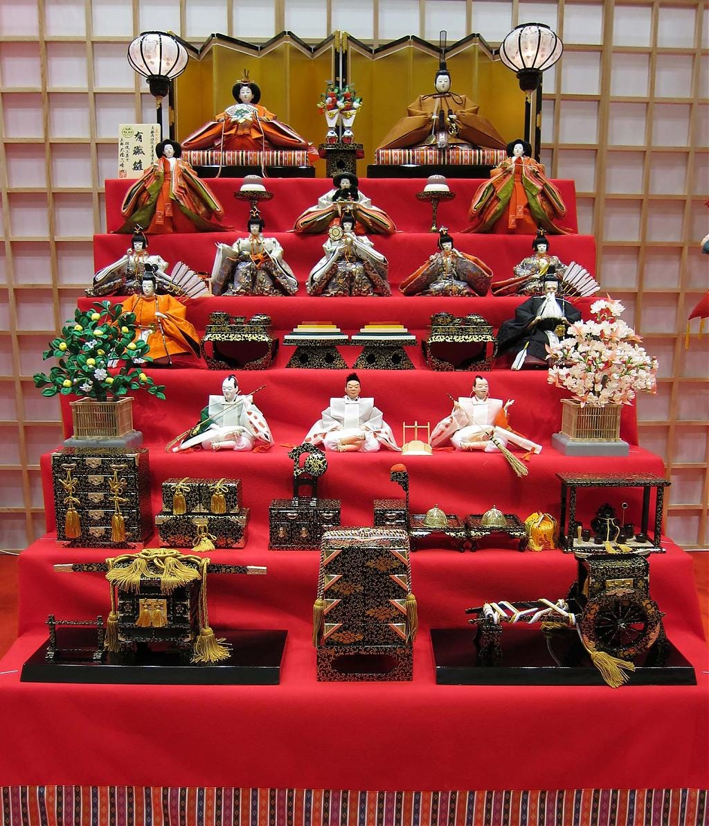 Modern Hinamatsuri Display