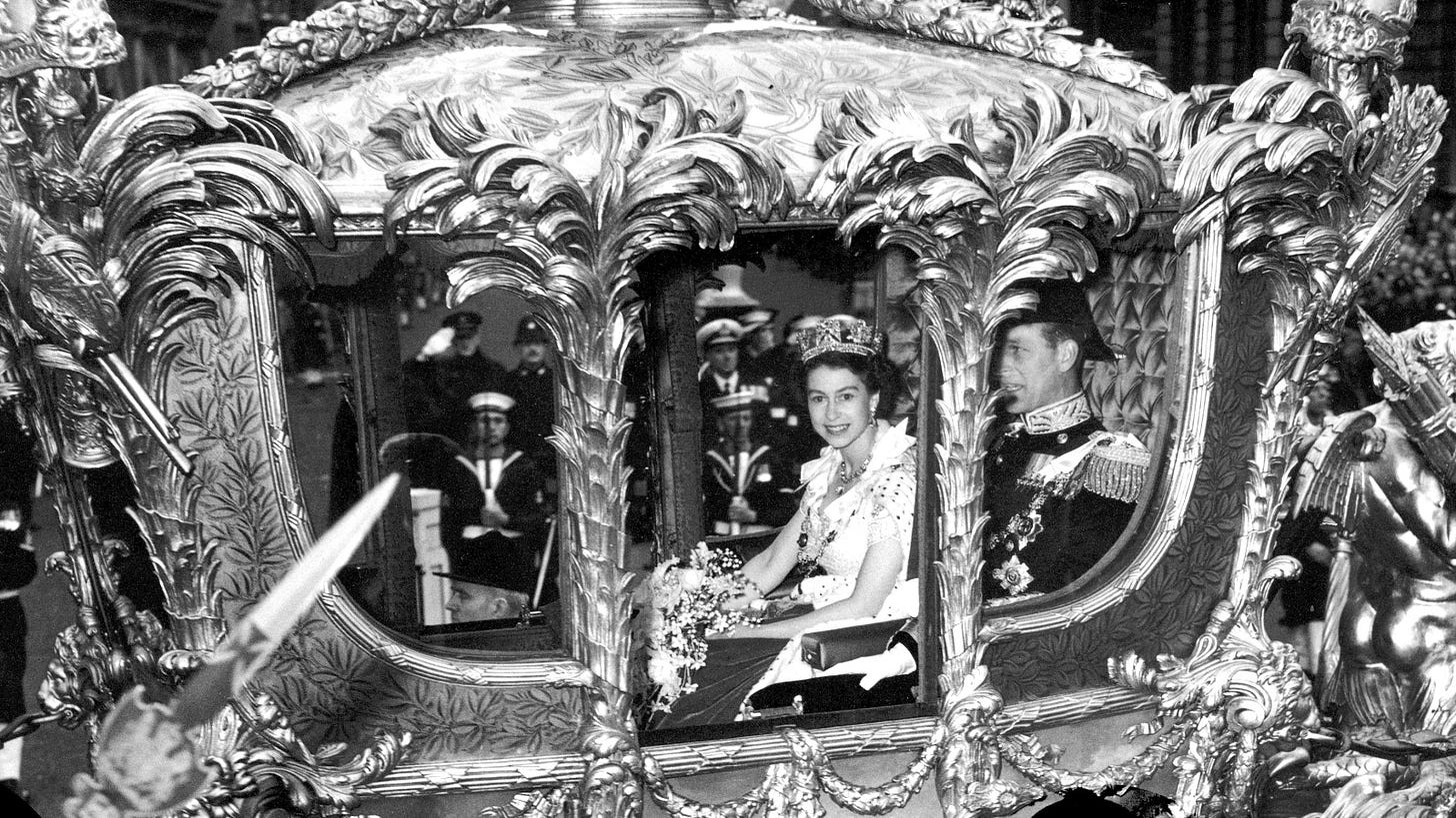 The coronation of Queen Elizabeth II