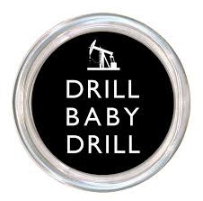 C8262-Drill Baby Drill Coaster On Shore