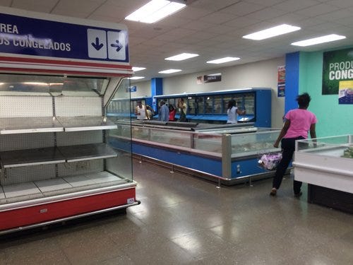 A Cuban supermarket on an average day.&nbsp;