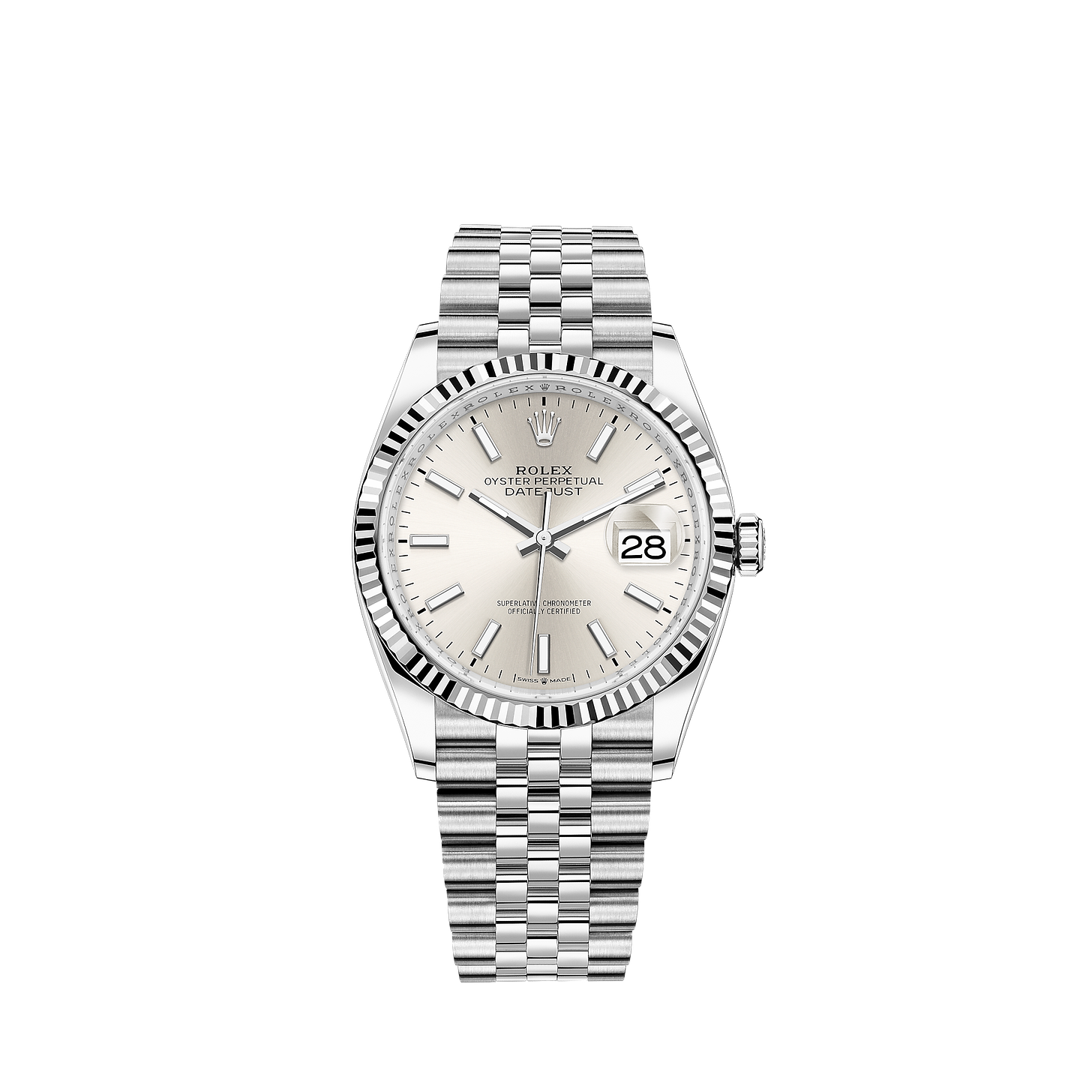 Rolex Datejust 36 watch: Oystersteel and white gold - M126234-0013