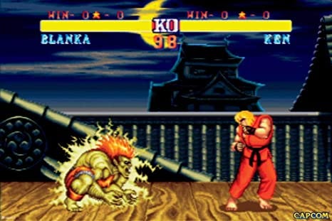 Amazon.com: Street Fighter 2 Ken vs Blanka Capcom Classic Vintage Retro 90s  Video Game Merchandise Gamer Fighting Cool Wall Decor Art Print Poster  24x36: Posters &amp; Prints