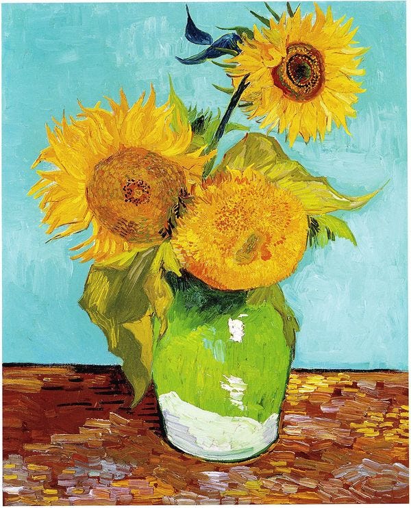 "Lausanne" Sunflowers, 1888, Vincent Van Gogh "Lausanne" Sunflowers, 1888, Vincent Van Gogh