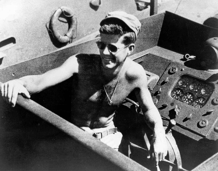 File:Lt. John F. Kennedy skipper aboard the PT-109.jpg