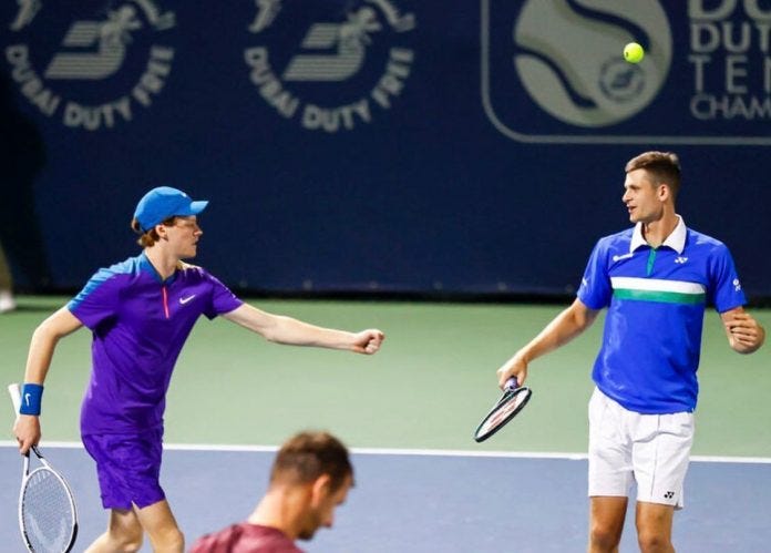 Sinner-Hurkacz, la sfida inedita tra compagni di doppio per il titolo a  Miami • Ok Tennis