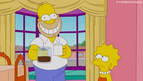 Time for morning coffee! #pic | Los simpson, Los simpsons, Homero simpson