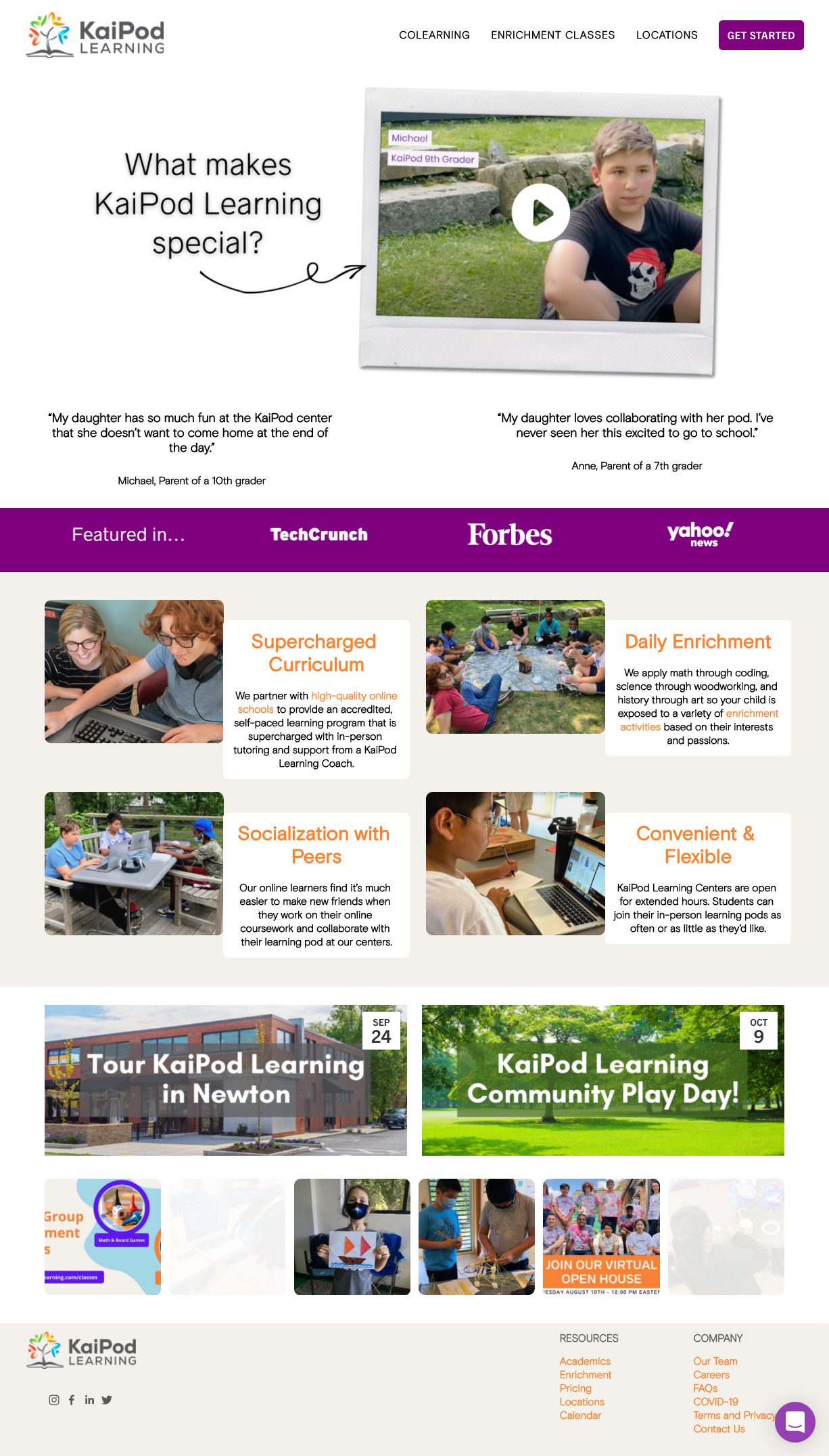 KaiPod Learning Homepage